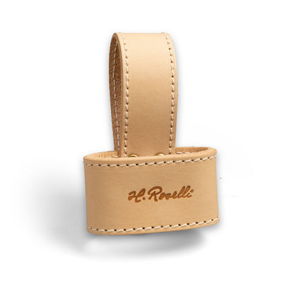 Roselli's Finnish handmade axe holster made out of our light vegetable leather.