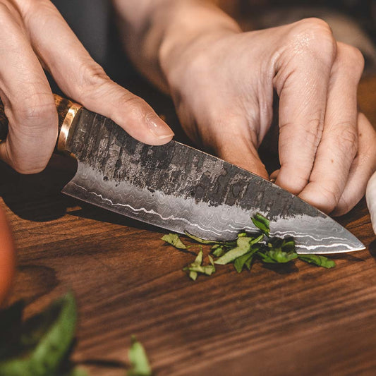 Allround kökskniv, Damaskus