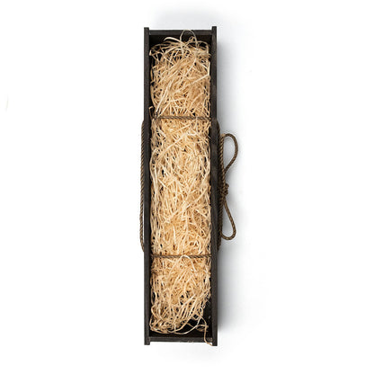 Rosellis handmade gift boxes made out of tarred wood made for knives and axes