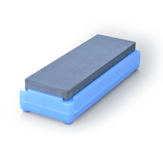 The Shapton Kuromaku #320 is a coarse stone designed for repair and major edge work. Use it when a knife has chips, a rounded edge, or needs a new bevel angle.